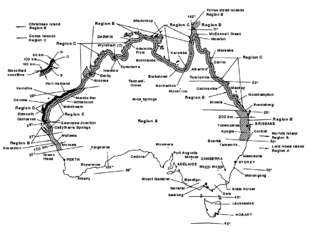 Wind Regions for defining a Wind Classification